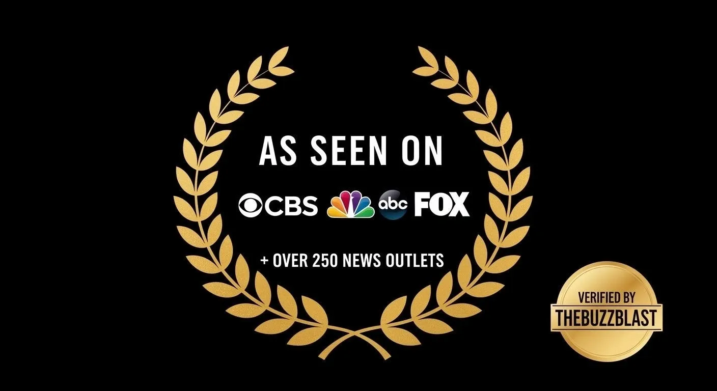 Gold laurel with As Seen On networks